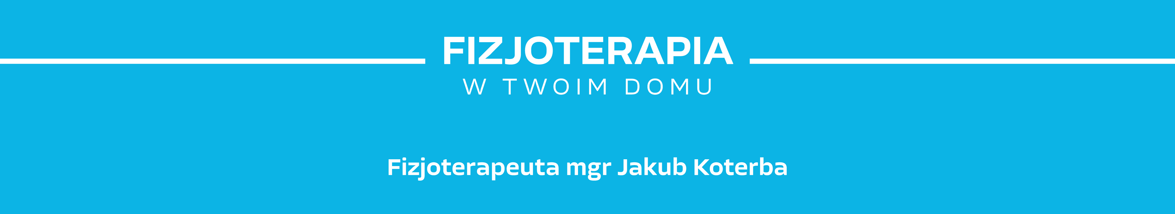 Fizjoterapia w Twoim domu - mgr Jakub Koterba